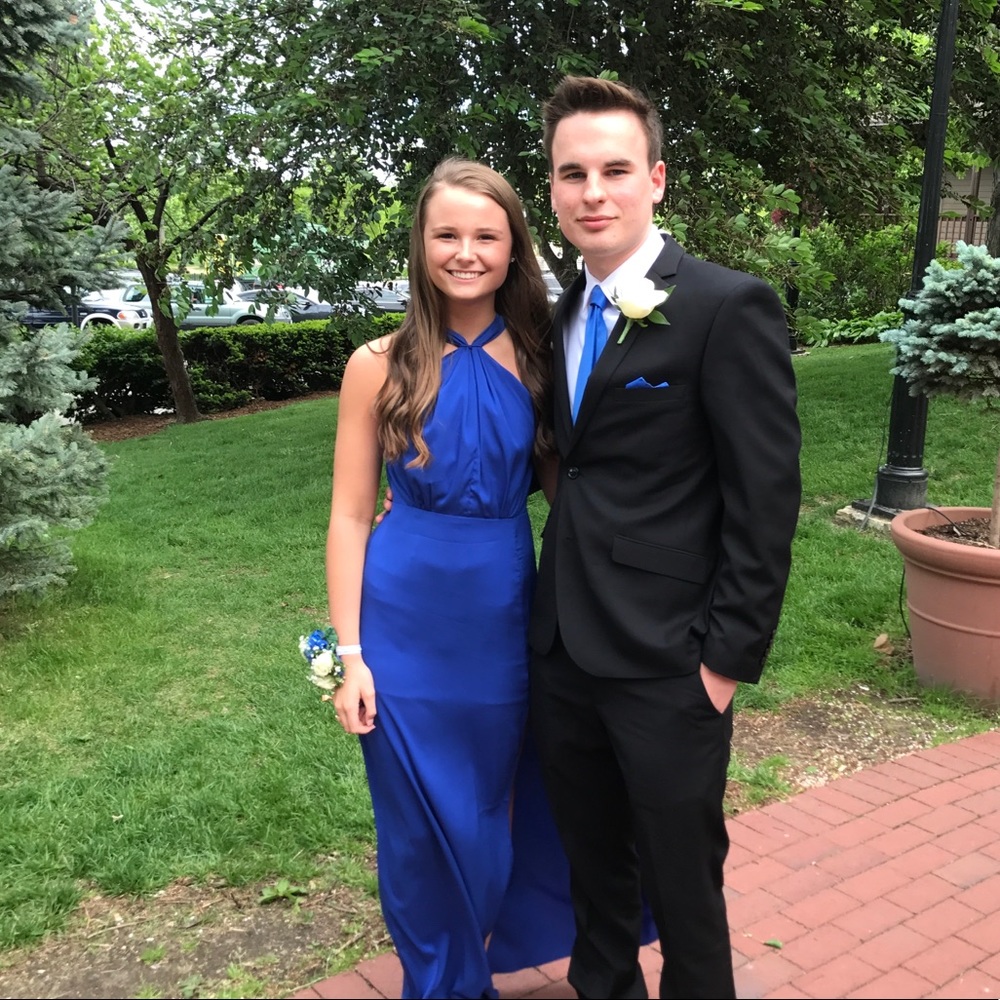 Royal blue prom/maxi dress